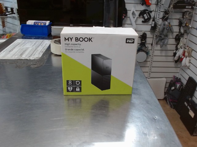 Disque dur externe 8to hdd + chrg + fil
