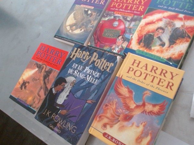 Lot de liveres de harry potter