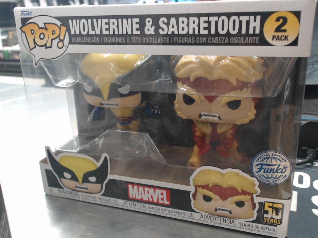 Funko pop wolverine sabretooth duo pack