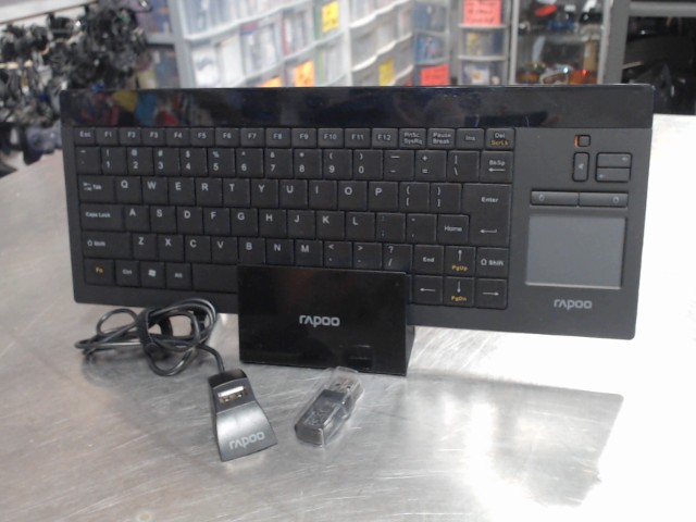 Clavier wireless avec pad tactile+fil+cl