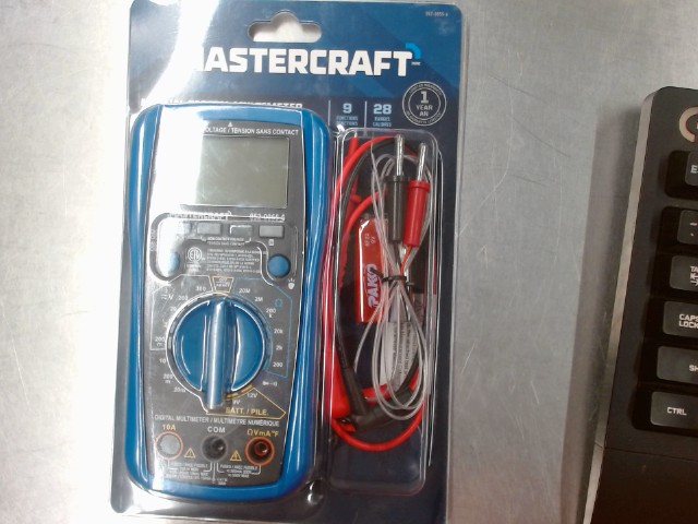 Manual digital multimeter mastercraft