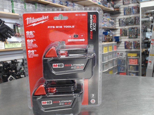 Kit 2 batterie 18v(5.0ah)neuf