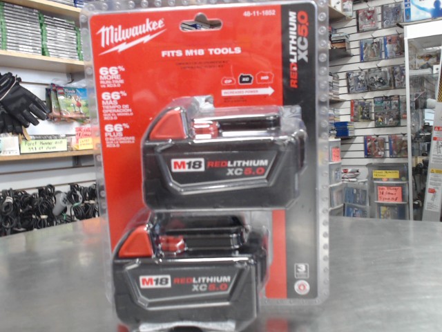 Kit 2 batterie 18v(5.0ah)neuf)