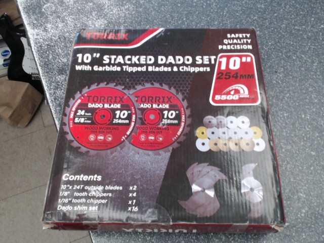 10'' stacked dado set