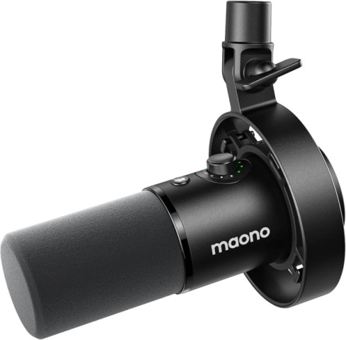 Micro podcast mic noir