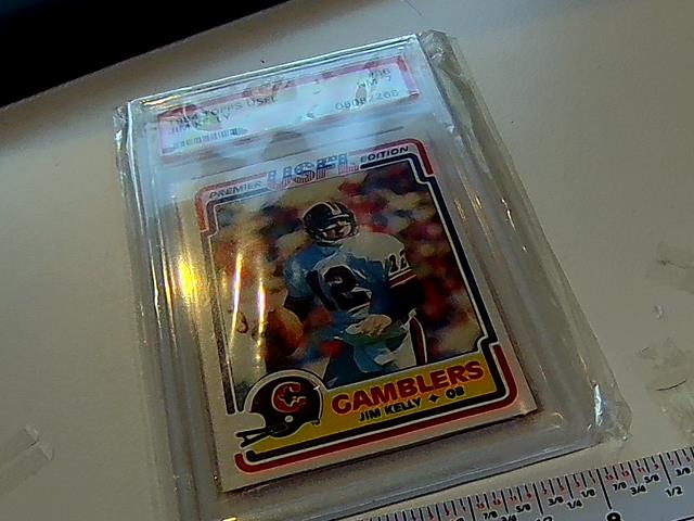 JIM KELLY TOPPS USFL PSA 7 