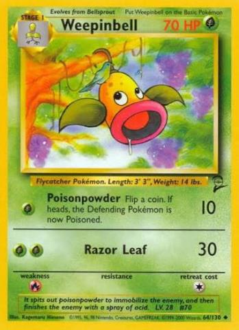 WEEPINBELL BASE SET PSA 7