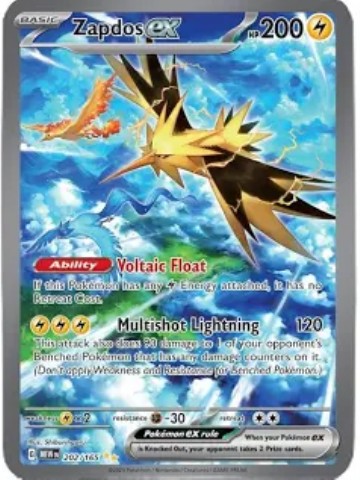 Zapdos ex 202/165