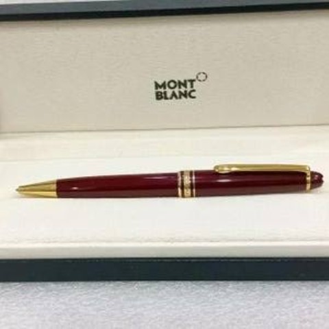 Montblanc brun and gold pen