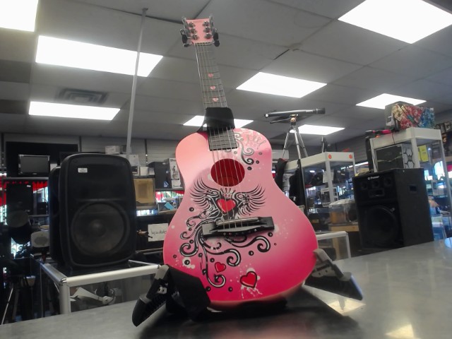 Guitare rose