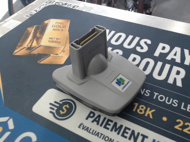 N64 transfer pak gris classique