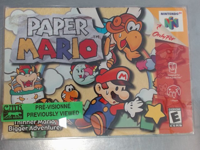 Paper mario n64 cib