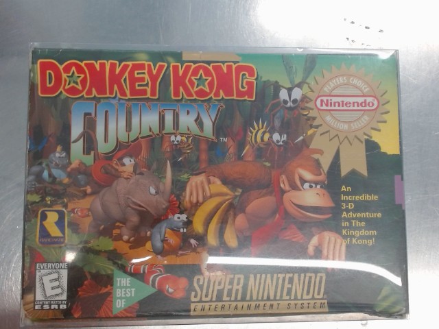 Donkey kong country snes cib