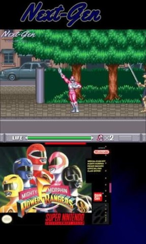 Mighty power rangers super nes