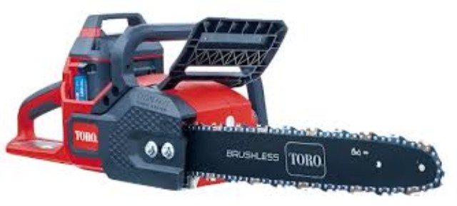 Toro chainsaw + batt + ch