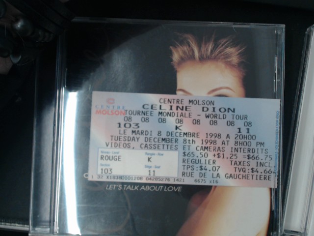 2 albums celine dion billets concerts