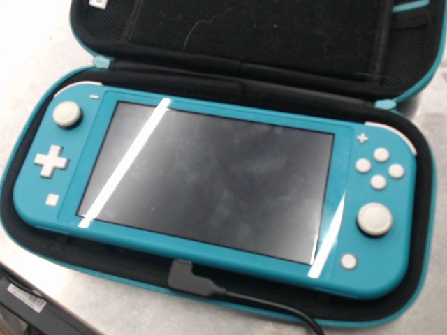 Switch lite blue teal +case no charger