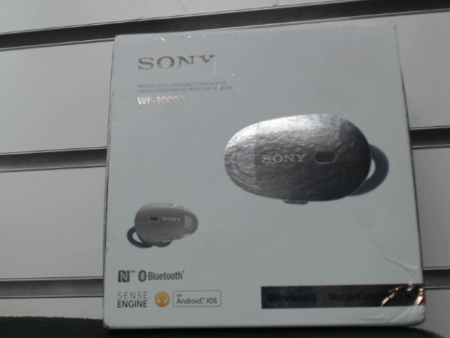 Ecouteurs bluetooth noir en boite