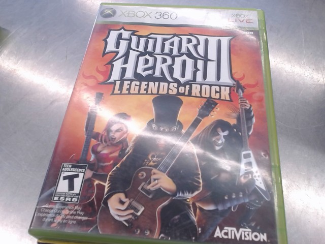 Guitar hero 3 legends of rock xbox 360