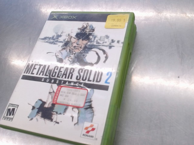 Metal gear solid 2 xbox