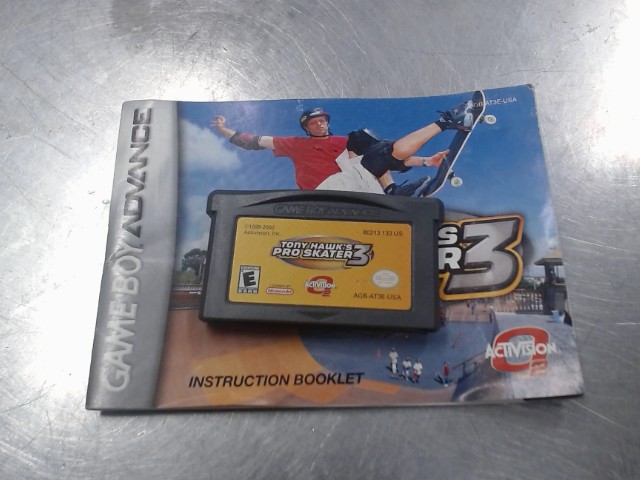 Tony hawk pro skater 3 +livret
