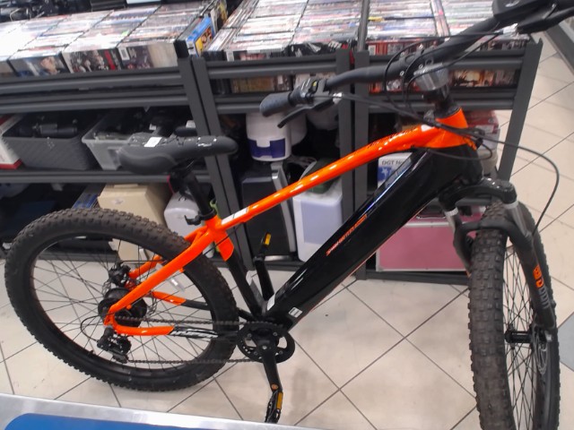 Velo electrique orange et noir 36 volt