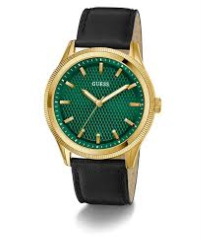 Montre guess verte et or w black straps