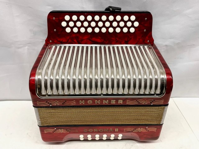 Acordeon diatonic vintage avec case