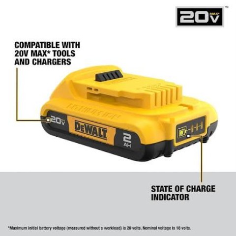 Batterie dewalt 2.0ah