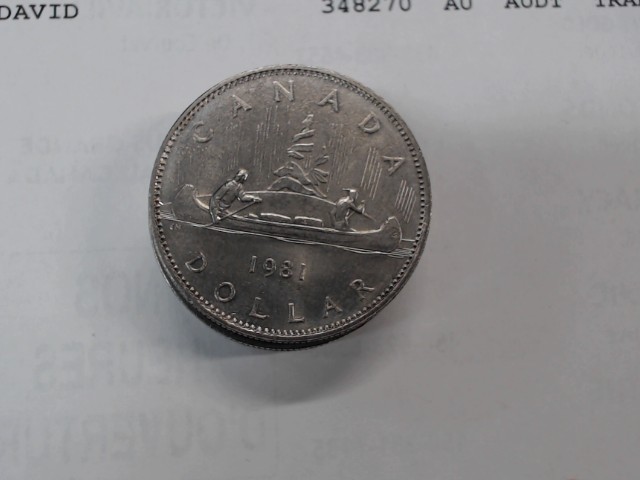 1981 canadian voyageur 1$ argent