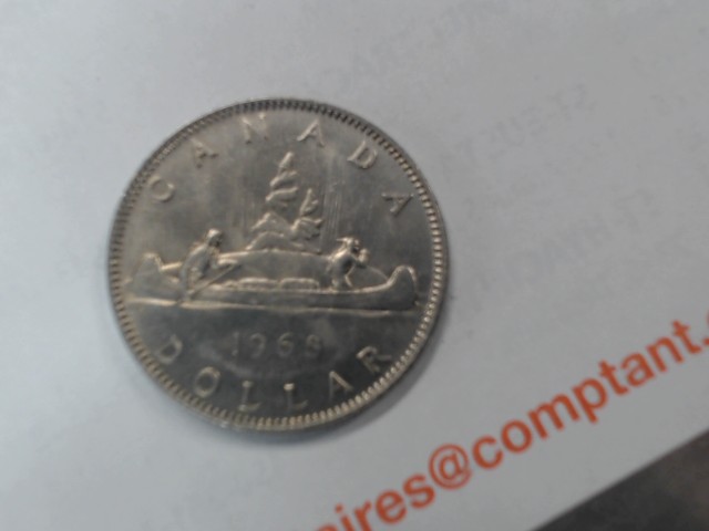 1968 canadian voyageur 1$ argent
