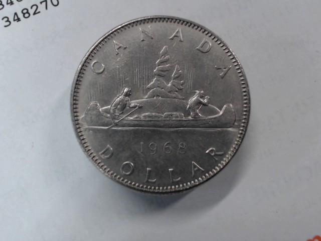 1968 canadian voyageur 1$ argent