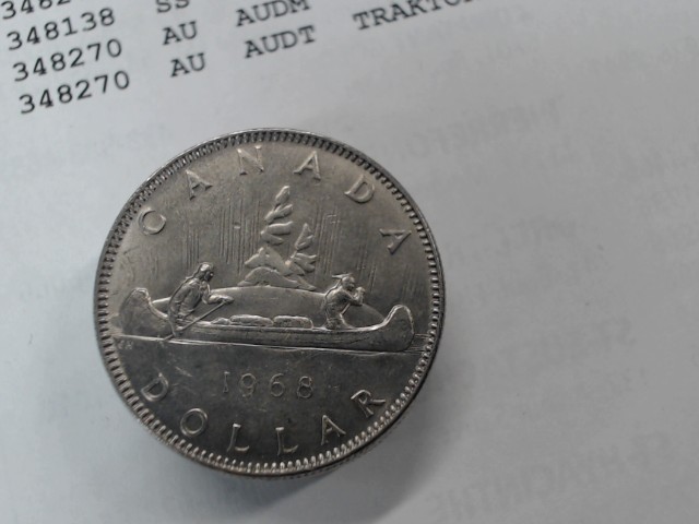 1961 canadian voyageur 1$ argent