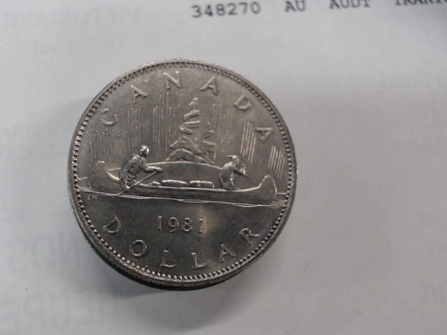 1981 canadian voyageur 1$ argent