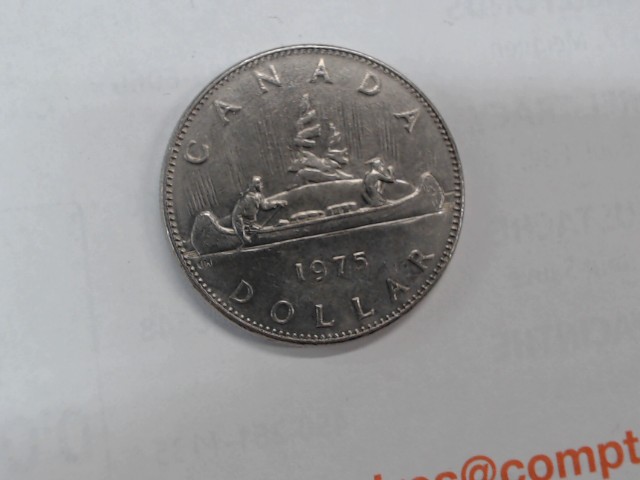 1975 canadian voyageur 1$ argent