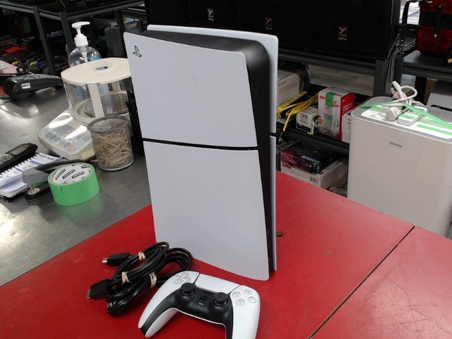Console ps5 slim digital+manette+fils