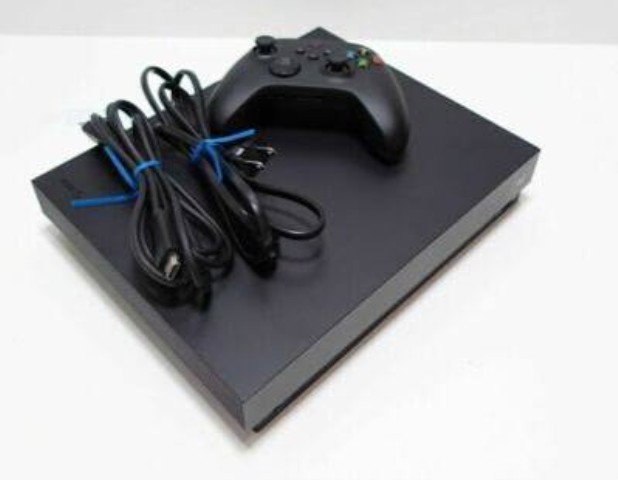 Console xbox one x avec fils et manette