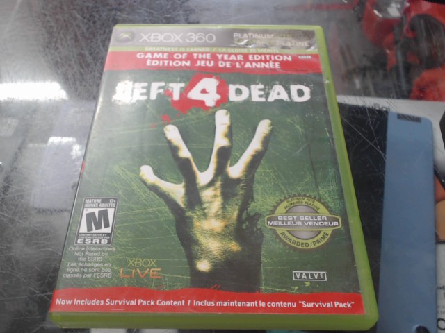 Left 4 dead edition jeu de lannee