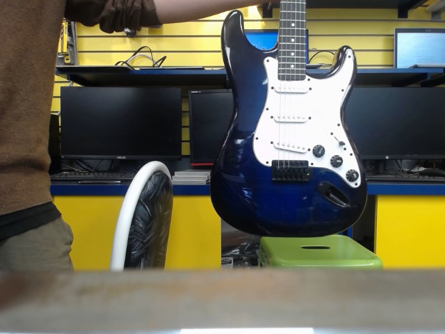 Beginner electric guitare bleu en sac