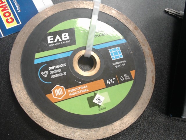 Industrial 4 1/2 diamond blade x4