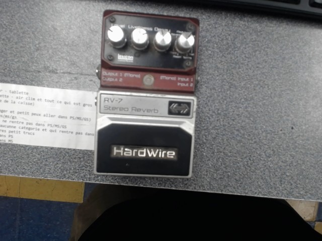 Hardwire rv-7 stereo reverb pedal guitar