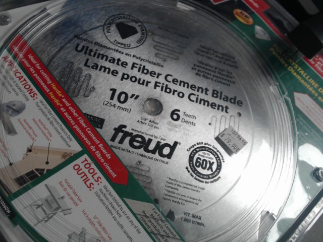 Lame pour fibro ciment 10'' 6dents