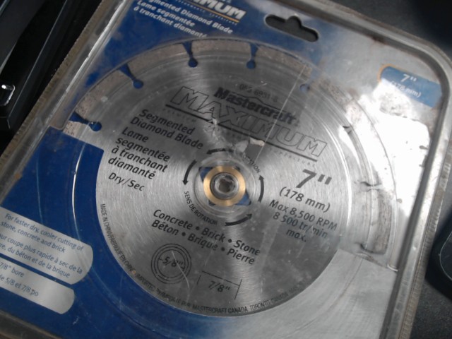 Mastercraft  diamond blade 7''