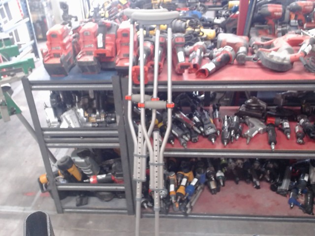 Paire de bequille en aluminium