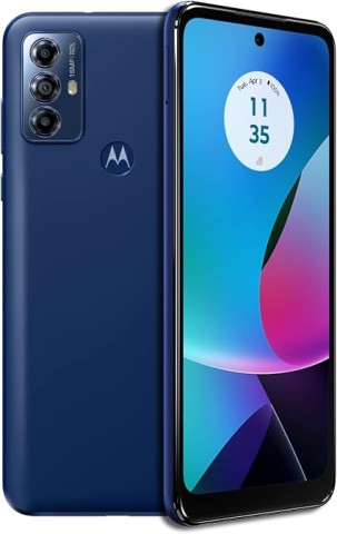 Telephone motorola bleu