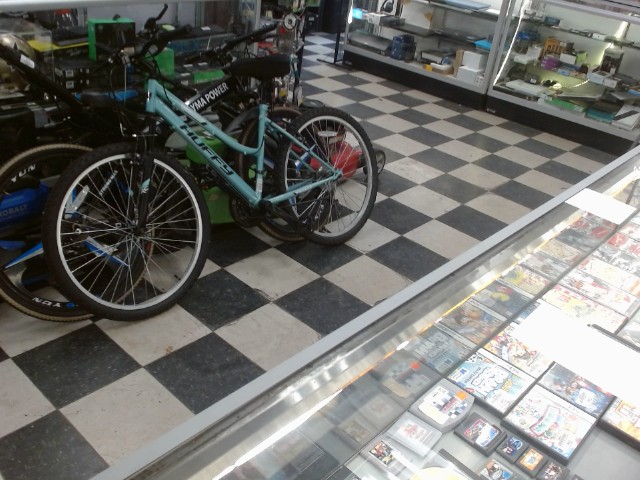 Velo bleu propre