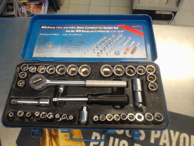 40pcs 1/4 n 3/8 drive soket set