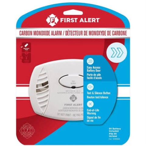 Carbon monoxide alarm first alert