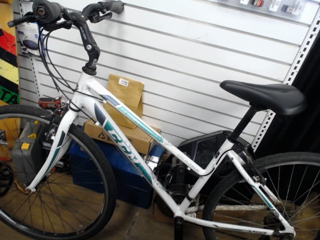 Velo de ville/route ccm blanc/turquoise