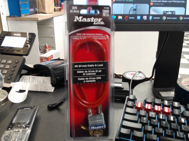 Masterlock cable